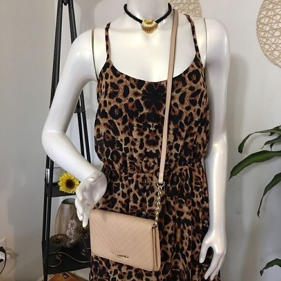 Safari Mini dress with chiffon maxi overlay - Picture 2 of 5